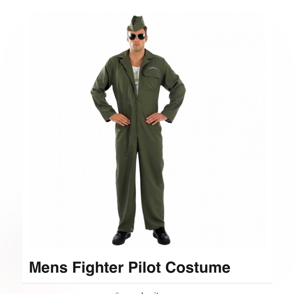 Men’s top gun aviator costume